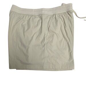 Avia Womens Drawstring Athletic Shorts Beige Lightweight Activewear Size XS